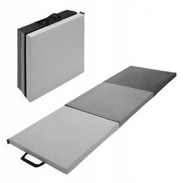Мат гімнастичний складний 4FIZJO 180 x 60 x 5 см Black/Grey (P-5907739319692) 50004778 фото