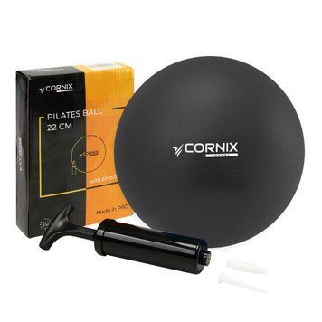 Пилатес, Йога, Реабилитационный мяч Cornix MiniGYMball 22см XR-0371 Черный 50005330 фото