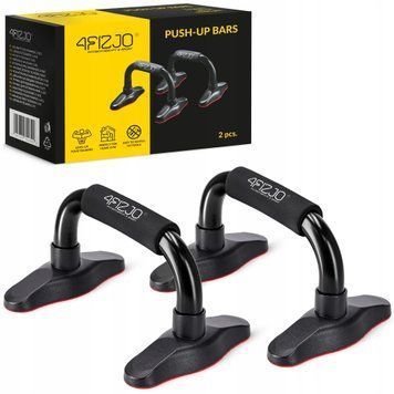Упори для віджимань 4FIZJO Push-up Bars Black/Red (P-5907739310392) 50002007 фото