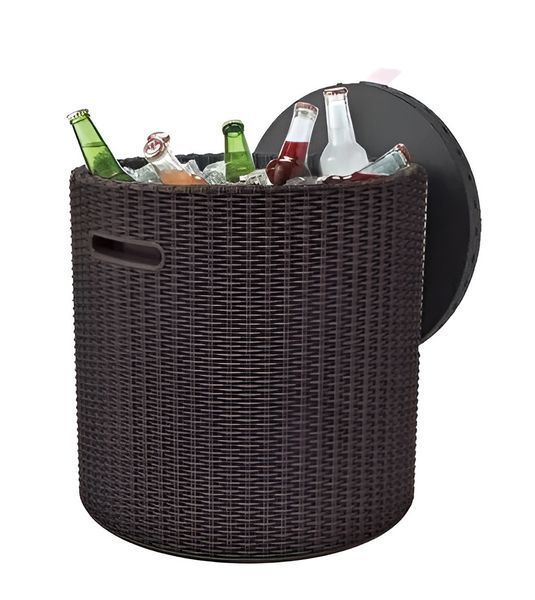 Стол-сундук садовый пластиковый KETER COOL STOOL, коричневый 897959571 фото