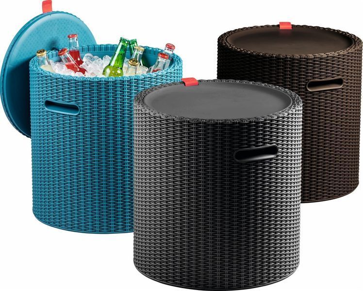 Стол-сундук садовый пластиковый KETER COOL STOOL, коричневый 897959571 фото