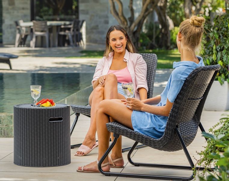 Стол-сундук садовый пластиковый KETER COOL STOOL, коричневый 897959571 фото