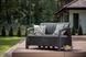 Диван пластиковый садовый Keter Corfu II Love seat, графит 2295374794 фото 5