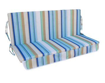Матрац для гойдалки eGarden Alberti синя смуга 135x105x5 4913 фото