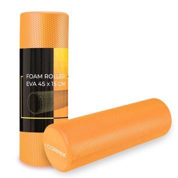 Массажный ролик Cornix EVA+ 45 х 15 см (ролик, ролик) XR-0302 Оранжевый 50005077 фото