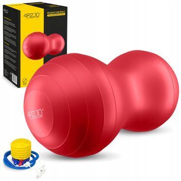 М'яч для фітнесу (арахіс) 4FIZJO Air Ball Peanut 45 x 90 см Anti-Burst Red (P-5907739318558) 50005383 фото