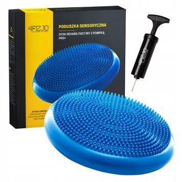 Балансувальна подушка-диск 4FIZJO PRO+ 33 см сенсомоторна, масажна Blue (P-5907222931929) 50001619 фото