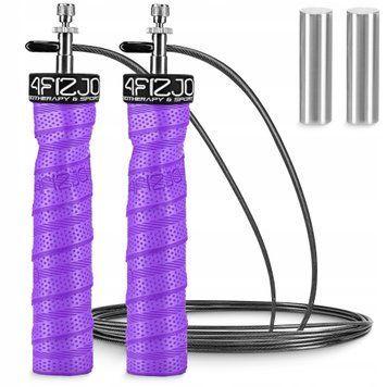 Скакалка швидкісна для кросфіту 4FIZJO Speed Rope PRO+ Violet (P-5907739313188) 50003105 фото
