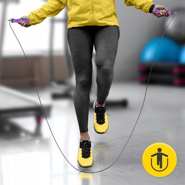 Скакалка швидкісна для кросфіту 4FIZJO Speed Rope PRO+ Violet (P-5907739313188) 50003105 фото