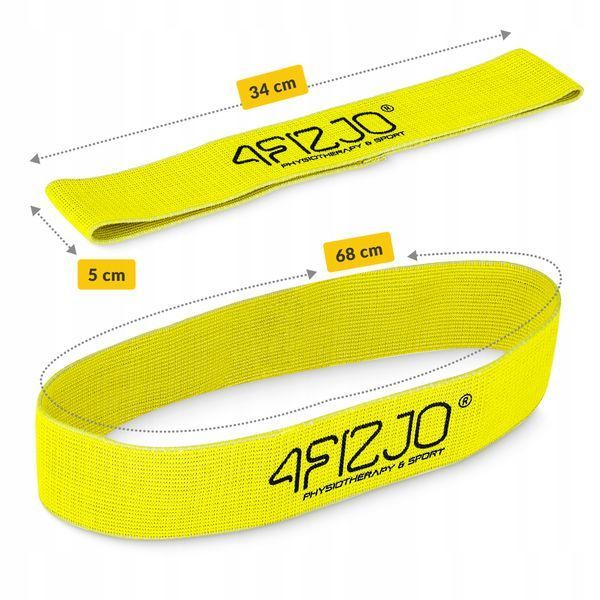 Резинка для фітнесу та спорту із тканини 4FIZJO Flex Band 23-29 кг Yellow (P-5907739311702) 50002234 фото