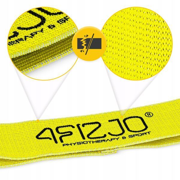 Резинка для фітнесу та спорту із тканини 4FIZJO Flex Band 23-29 кг Yellow (P-5907739311702) 50002234 фото