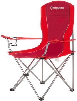 Стілець KingCamp Arms Chairin Steel(KC3818) Red 11265 фото