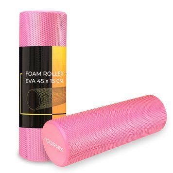 Массажный ролик Cornix EVA+ 45 х 15 см (ролик, ролик) XR-0303 Розовый 50005078 фото
