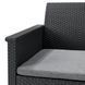 Комплект садових меблів Keter Emma balcony set, стіл-скриня, сірий 1425821475 фото 5