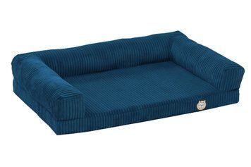 Лежак для собак eGarden Comfort Box, кордовый велюр 50х75 синий 6052 фото