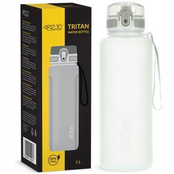 Спортивная бутылка для воды 4FIZJO 1000 мл Серый (P-5905973404273) 50005282 фото