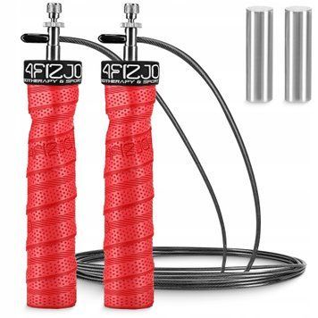 Скакалка швидкісна для кросфіту 4FIZJO Speed Rope PRO+ Red (P-5907739313171) 50003107 фото