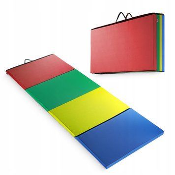 Мат гімнастичний складний 4FIZJO XL 240 x 120 x 5 см Multicolor (P-5905973402774) 50005129 фото