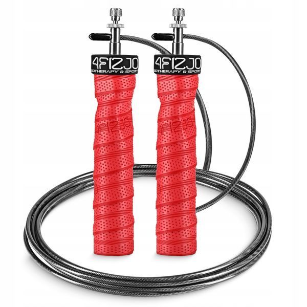 Скакалка швидкісна для кросфіту 4FIZJO Speed Rope PRO+ Red (P-5907739313171) 50003107 фото