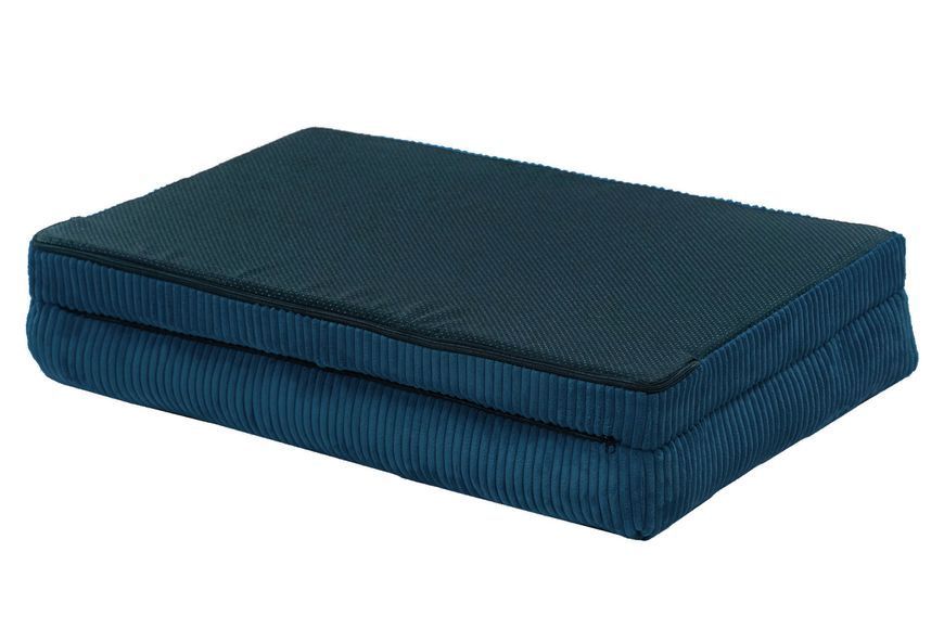 Лежак для собак eGarden Comfort Box, кордовий велюр 50х75 синій 6052 фото