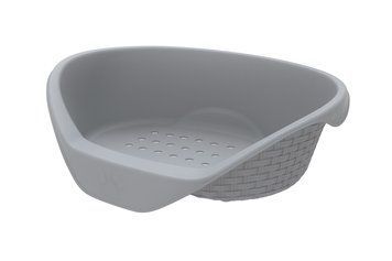 Лежанка пластиковая для животных NIDO, 60x44x21h, серый 30004075 фото