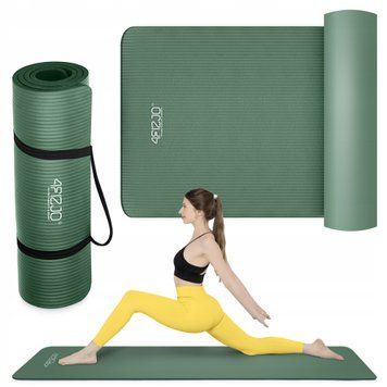 Килимок (мат) спортивний 4FIZJO NBR 180 x 60 x 1.5 см для йоги та фітнесу Navy Green (P-5905973406727) 50005536 фото