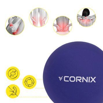 Масажний м'яч Cornix Lacrosse Ball 6.3 см XR-0229 Navy Blue 50004461 фото