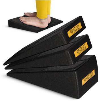 Клин-платформа 4FIZJO Slant Board 3 рівні для присідань та розтяжки Black (P-5905973400312) 50005386 фото