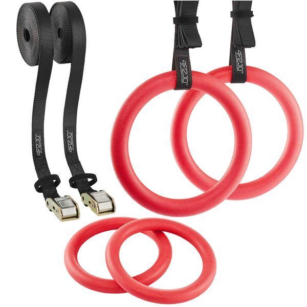 4FIZJO ABS пластиковые гимнастические кольца регулируемые красные (P-5907739314871) 50004401 фото