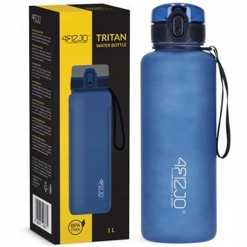Спортивная бутылка для воды 4FIZJO 1000 мл синяя (P-5905973403771) 50005284 фото