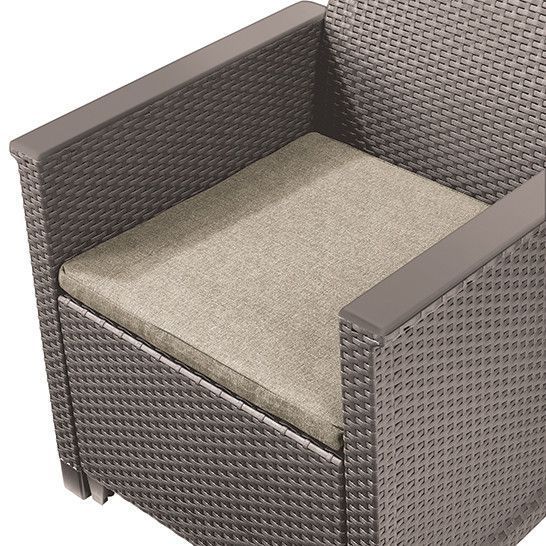 Комплект садових меблів Keter Emma balcony set, стіл-скриня, бежевий 1231621225 фото