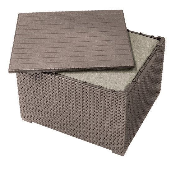 Комплект садових меблів Keter Emma balcony set, стіл-скриня, бежевий 1231621225 фото