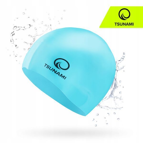 Шапочка для плавання TSUNAMI Kids дитяча Sky Blue (P-5905973401807) 50005132 фото