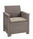 Комплект садових меблів Keter Emma balcony set, стіл-скриня, бежевий 1231621225 фото 3