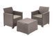 Комплект садових меблів Keter Emma balcony set, стіл-скриня, бежевий 1231621225 фото 1