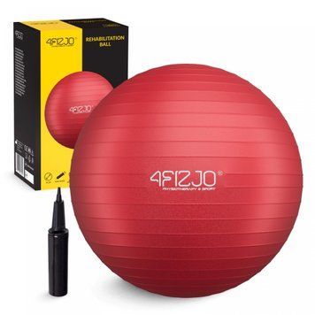 М'яч для фітнесу (фітбол) 4FIZJO 85 см Anti-Burst Red (P-5907739316387) 50005344 фото