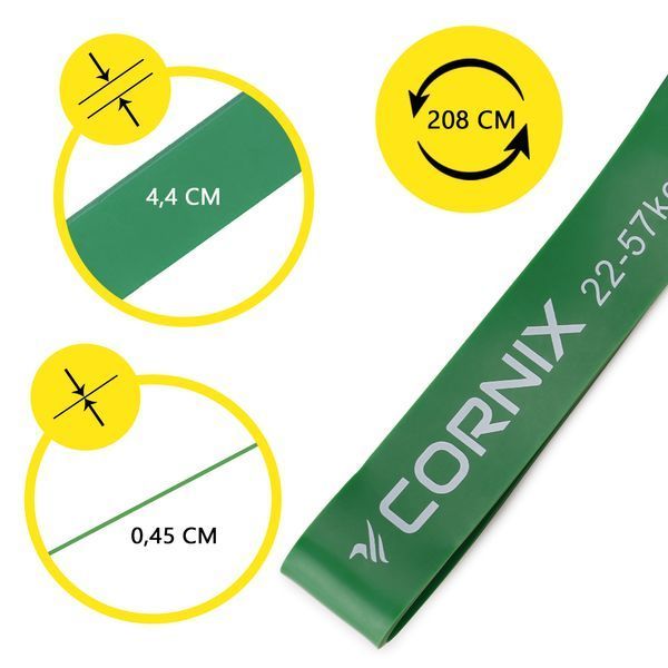 Еспандер-петля Cornix Power Band 44 мм 22-57 кг (резина для фітнесу та спорту) XR-0061 50003852 фото