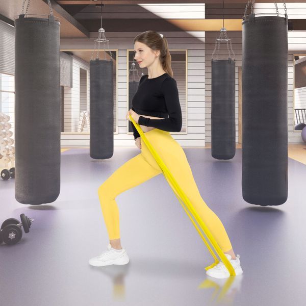 Стрічка-еспандер для спорту та реабілітації 4FIZJO Flat Band 200 х 15 cм 1-2 кг Yellow (P-5907222931639) 50001357 фото