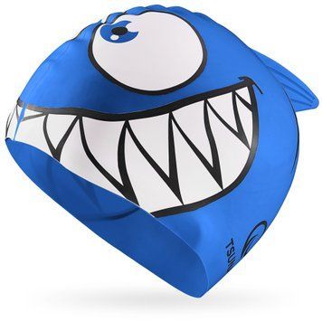 Шапочка для плавання TSUNAMI Shark дитяча Blue (P-5905973401814) 50005133 фото