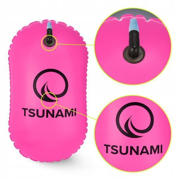 Буй для плавання TSUNAMI Basic надувний Pink (P-5907739314079) 50005439 фото