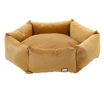 Лежак для собаки eGarden Hexasoft Nest D70 велюр leather brown светло коричневый 6003 фото