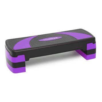 Степ-платформа 3-ступінчаста Cornix 78 х 29 х 10-20 см XR-0183 Black/Purple 50004532 фото
