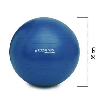 М'яч для фітнесу (фітбол) Cornix 85 см Anti-Burst XR-0249 Blue 50004722 фото