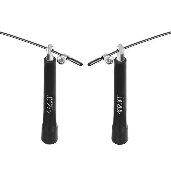 Скакалка для скоростных прыжков для CrossFit 4FIZJO Standard+ Черный (P-5907739311528) 50002366 фото