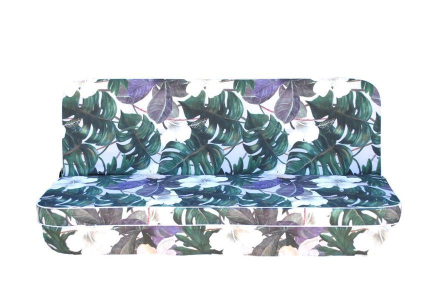 Комплект подушок для гойдалки люкс eGarden Orchid 170x110x10 зелений округлий тент 120x210 4925 фото