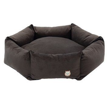 Лежак для собаки eGarden Hexasoft Nest D70 велюр коричневый 6000 фото