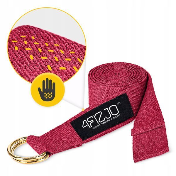 Ремінь для йоги 4FIZJO 300 см Red (P-5907739315373) 50004886 фото