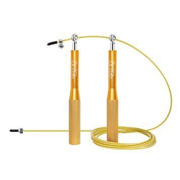 Скакалка швидкісна для кросфіту 4FIZJO Speed Rope Gold (P-5907222931158) 50002368 фото