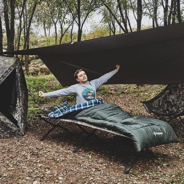 Розкладачка KingCamp HARD CAMPING COT L(KC2103) Camo 15987 фото