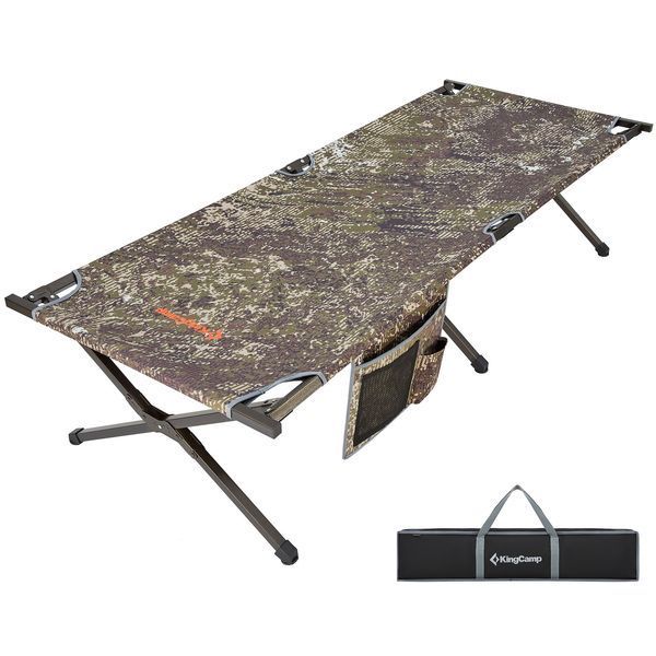 Розкладачка KingCamp HARD CAMPING COT L(KC2103) Camo 15987 фото